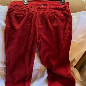 Levi’s Corduroy pants  Redish/ burgundy 32 x 30 never worn